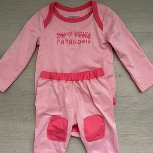 Patagonia base layer top & bottom / 3-6 months